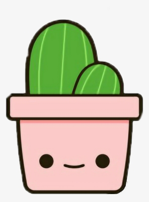 Cartoons Cactus Kawaii Nature Derpy Derp Freetoedit - Cute Cactus Transparent