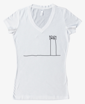 The Derp Tower Women's V-neck - Active Shirt