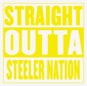 Straight Outta Steeler Nation Custom - Straight Outta Steeler Nation Football Mens T-shirt