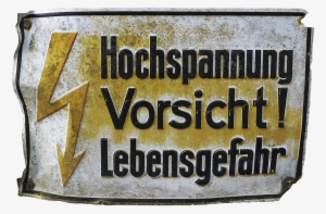Metal Sign, Danger Of Death, High Voltage, Caution - Stock.xchng