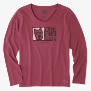 Women's Straight Outta Rescue Long Sleeve Crusher Scoop - Long-sleeved T-shirt