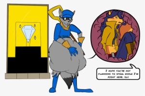 Bad Thinking Racoon - Sly Cooper Carmelita Vore