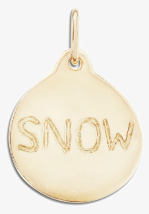 Snow Disk Charm - Snow Disk Charm With Diamond