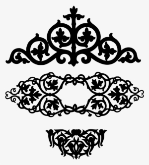 Download Png - Vintage Floral Motif Png