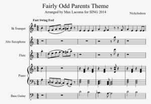 Fairly Odd Parents Theme Sheet Music Composed By Nickelodeon - Concerto Mandoline C Major Vivaldi Partition