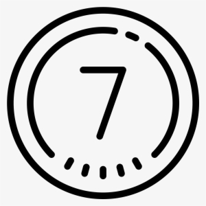Eingekreiste 7 Icon - 4 Number Png Icon