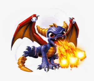 Spyro Series 2 Transparent Render - Spyro Skylanders Giants