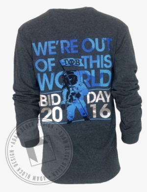 Gamma Phi Beta Galaxy Moon Man Long Sleeve - Long-sleeved T-shirt