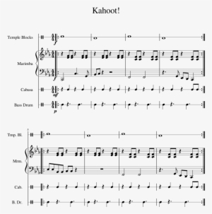 Kahoot Sheet Music Composed By Alan L - Kahoot Drum Sheet Music
