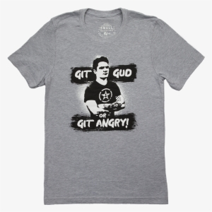Achievement Hunter Git Gud Gamer Tee - Anvil Adult Triblend T-shirt 6750