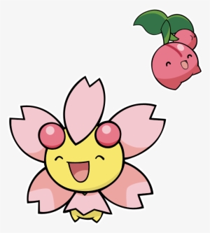 1526935-cherubi And Cherrim By Theironforce - Cute Grass Pokemon