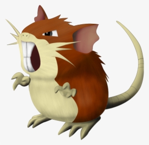 Rattata 3d Png Pokemon - 3000x2300 PNG Download - PNGkit