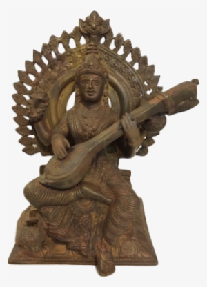 Standing Saraswati With Swan - New York City
