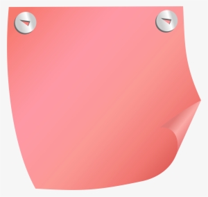 Sticky Note Red Png Clip Art - Red Sticky Note Png