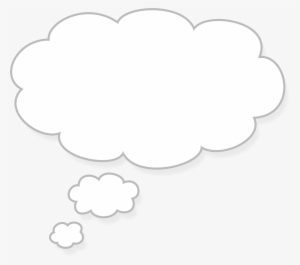 Thought Cloud Free Images - White Thought Bubble Transparent