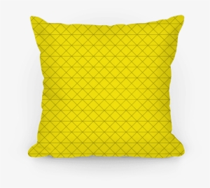 Yellow Grid Pattern Pillow - Diagrama De Lexis