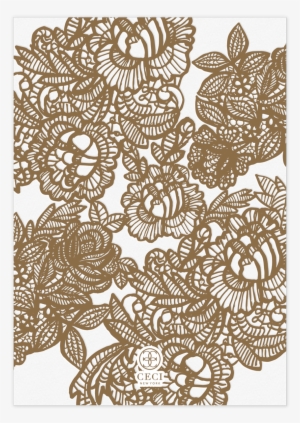 Lace Invitation Back - Paisley