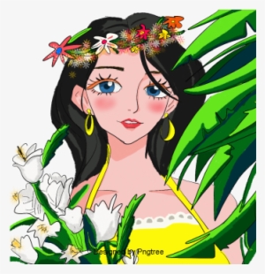 Cartoon Hand Painted Simple Flower Pot Flower Design, - Portable Network Graphics