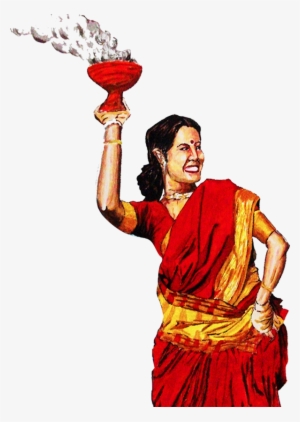 Puja Dhunachi Clip Art Graphic Black And White Download - Durga Png