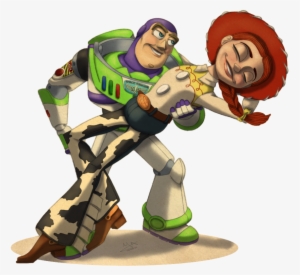 Toy Story Love - Buzz And Jessie Draw