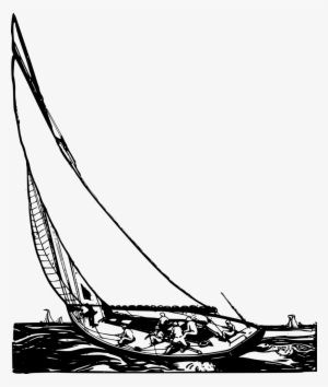 Sailing Yacht Svg Clipart Sailboat Sailing Clip Art - Sailing Line Art