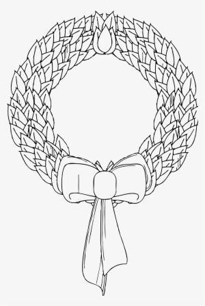 Christmas Wreath Black White Xmas 1979px 578 - Christmas Wreath Clip Art Black And White