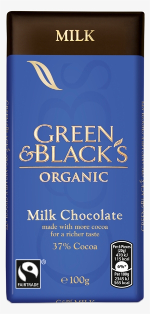 G&b's Milk 100g Bar - Green & Black's Organic - Milk Chocolate, 100g
