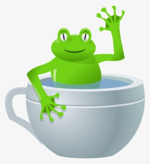 An Unexpected Frog In My Tea - Frog In A Cup