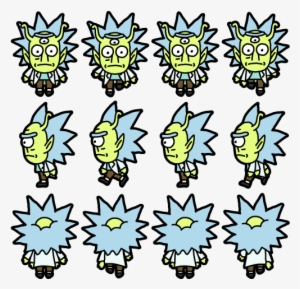 Pocket Mortys Alien Rick 4 Arms Move - Pocket Mortys Sprites