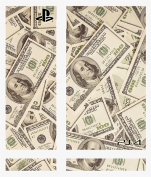 Dollar Bill Playstation 4 Skin - 100 Dollar Bill