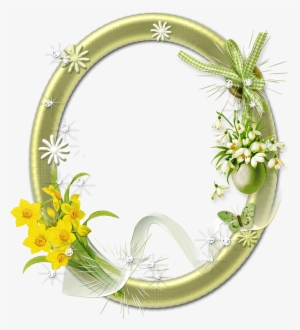 Flower Frame Png, High Quality Images, Printable Frames, - Oval Photo Frames Png