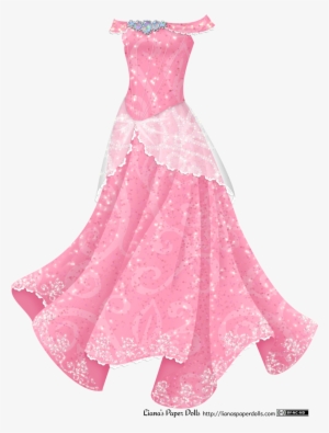 Pink Gown With Opals - Disney Princess Dress Png - 782x1030 PNG ...