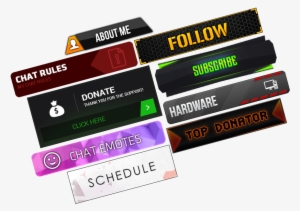 Twitch Bio Panel Design Download - Twitch Banner Png