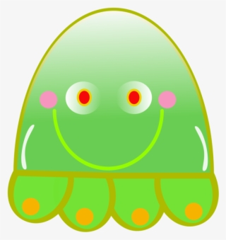 Jellyfish Free To Use Clipart - Green Jelly Fish Clipart