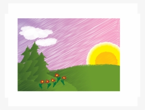 This Free Icons Png Design Of Sunset Illustrator Scribble