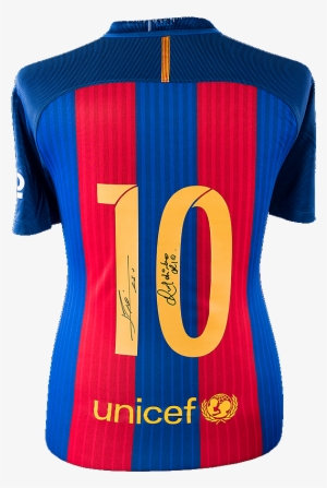 Maillot Domicile Fc Barcelone Dédicacé Par <b>lionel