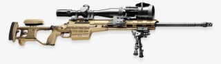 Shown With Rifle Scope, Folding Rear Stock, Desert - Sako Trg M10