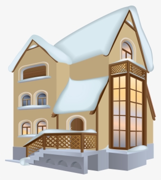 Winter House Png Clipart Image - Clip Art