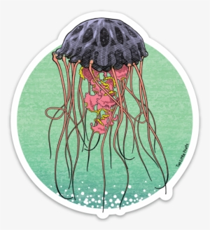 Jellyfish Large Die Cut Sticker, Sticker - Sticker