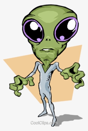 Scary Alien Royalty Free Vector Clip Art Illustration - Alien Vector ...