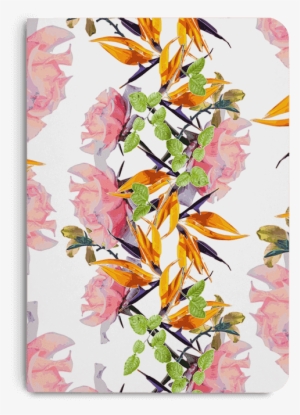 Dailyobjects Lush Watercolor Florals A5 Notebook Plain - Lush Watercolor Florals Backpack By Zala02creations