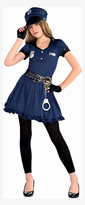 Sexy Halloween Girl Png - Cop Costume For Girls