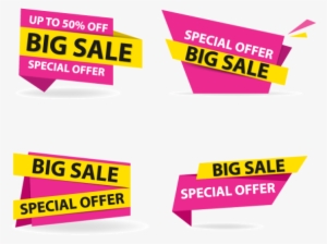 Label Vector Background Design - Advertising