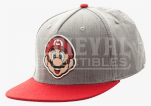 Nintendo Mario Logo Face Rubber Sonic Weld Snapback