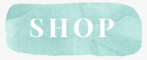 Mint Watercolor Shop - Label