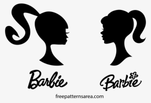 Black And White Library Barbie Silhouette Head Vector - Ultimate Ballerina Sticker Book
