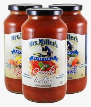 Pasta Sauce - Web - Mrs. Miller's Garden Vegetable Pasta Sauce 6/25.5oz