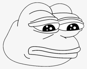 Vector Freeuse The Database This Is For Anon Who - Pepe Black And White Transparent