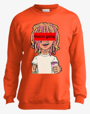 Lil Pump Gucci Gang Youth Sweatshirt Sweatshirts - Ugly Christmas Sweaters Cod Rest Ye Merry Gentlemen