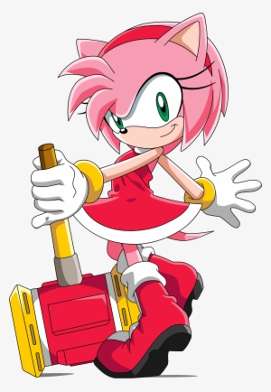 Artistic Clipart Misdeed - Amy Rose Sonic Cartoon